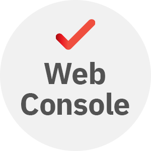 Easy access and use using Web Console